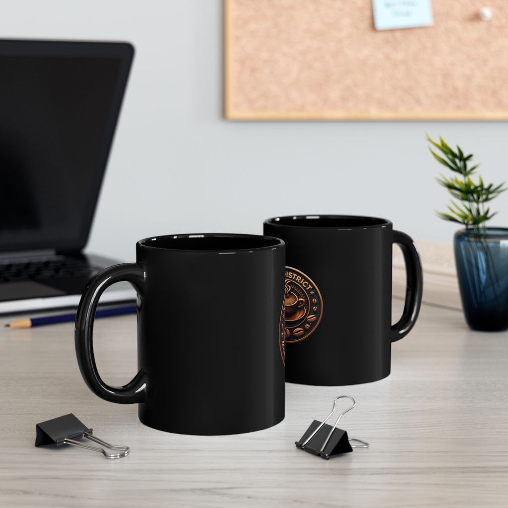 Ceramic Tea & Coffee Cup Glossy Black Mug | KAFE DISTRICT