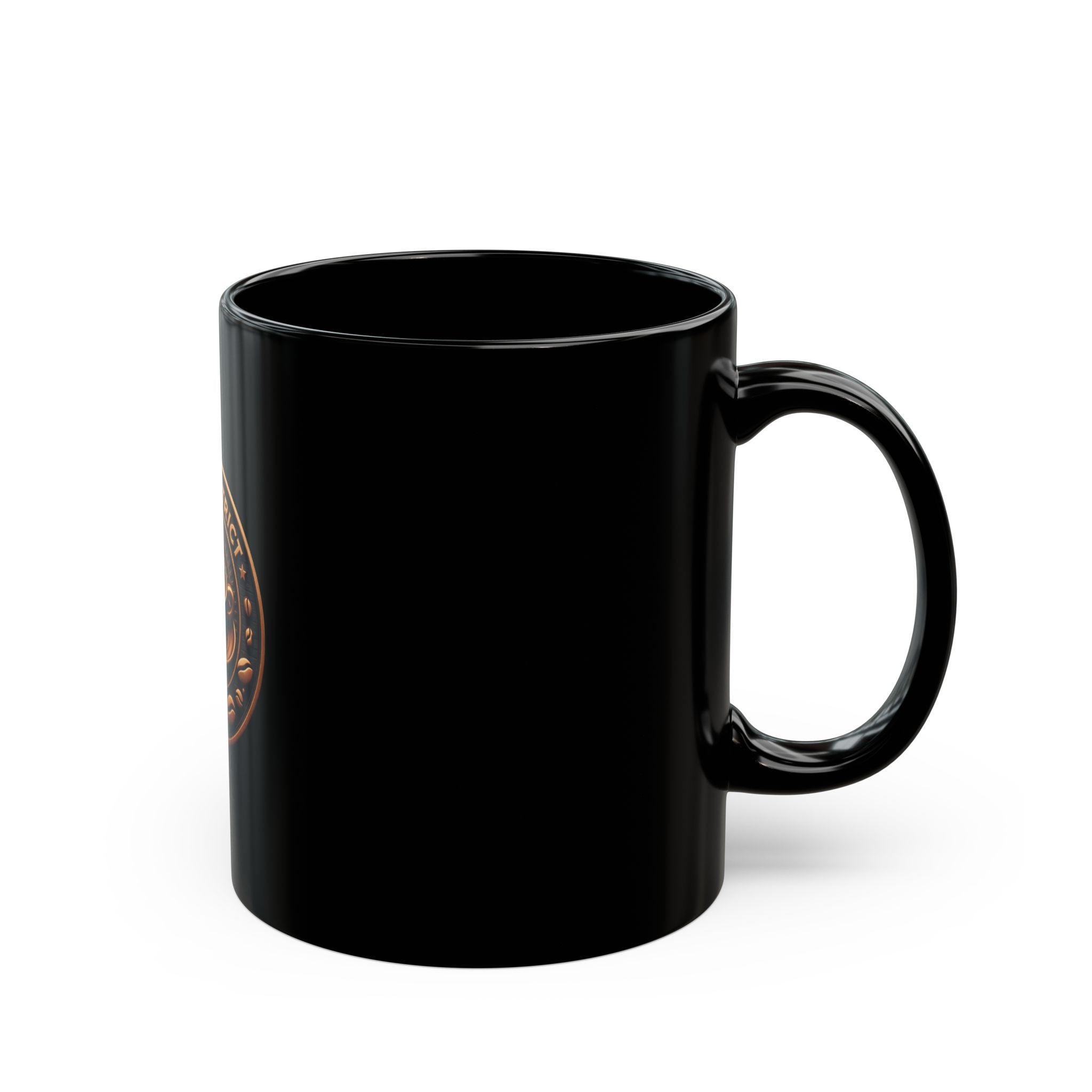 Ceramic Tea & Coffee Cup Glossy Black Mug | KAFE DISTRICT