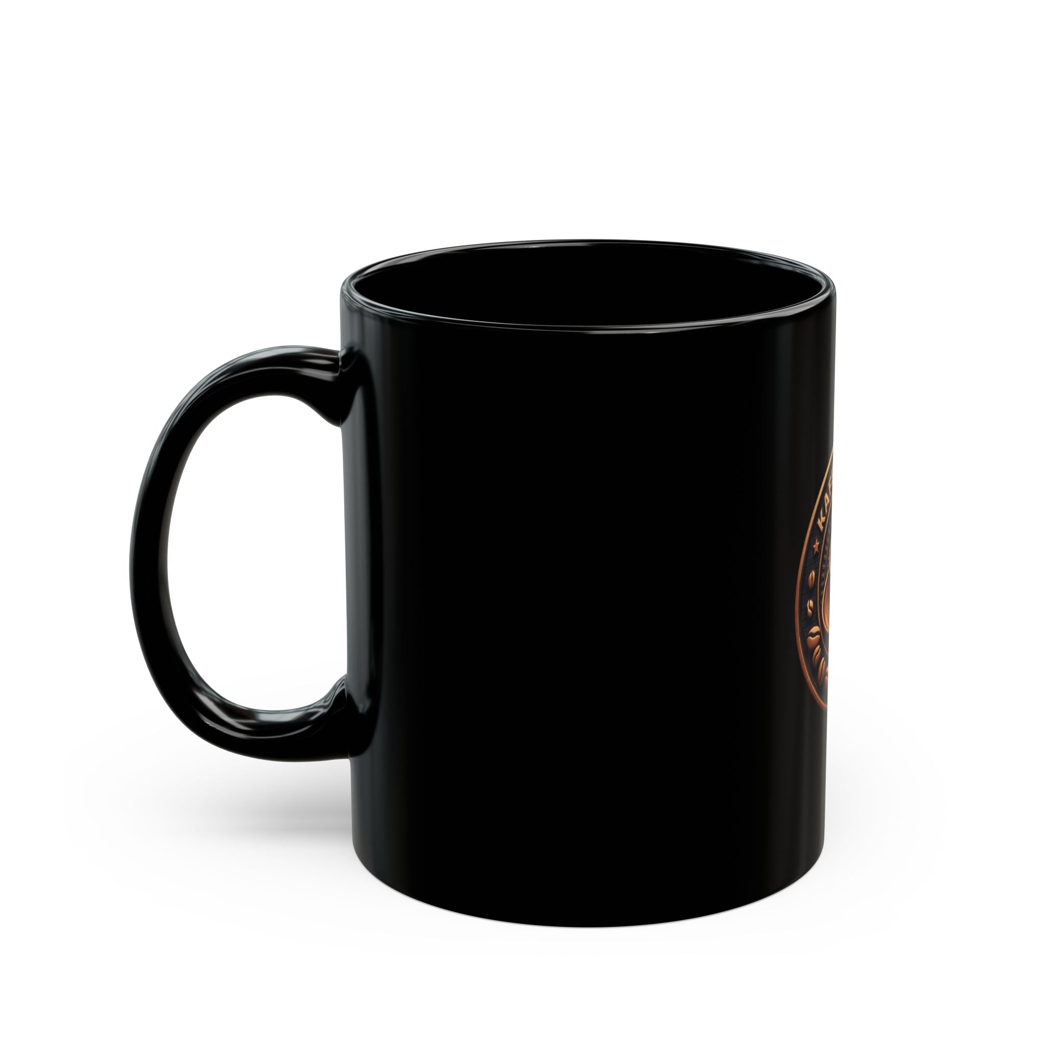 Ceramic Tea & Coffee Cup Glossy Black Mug | KAFE DISTRICT